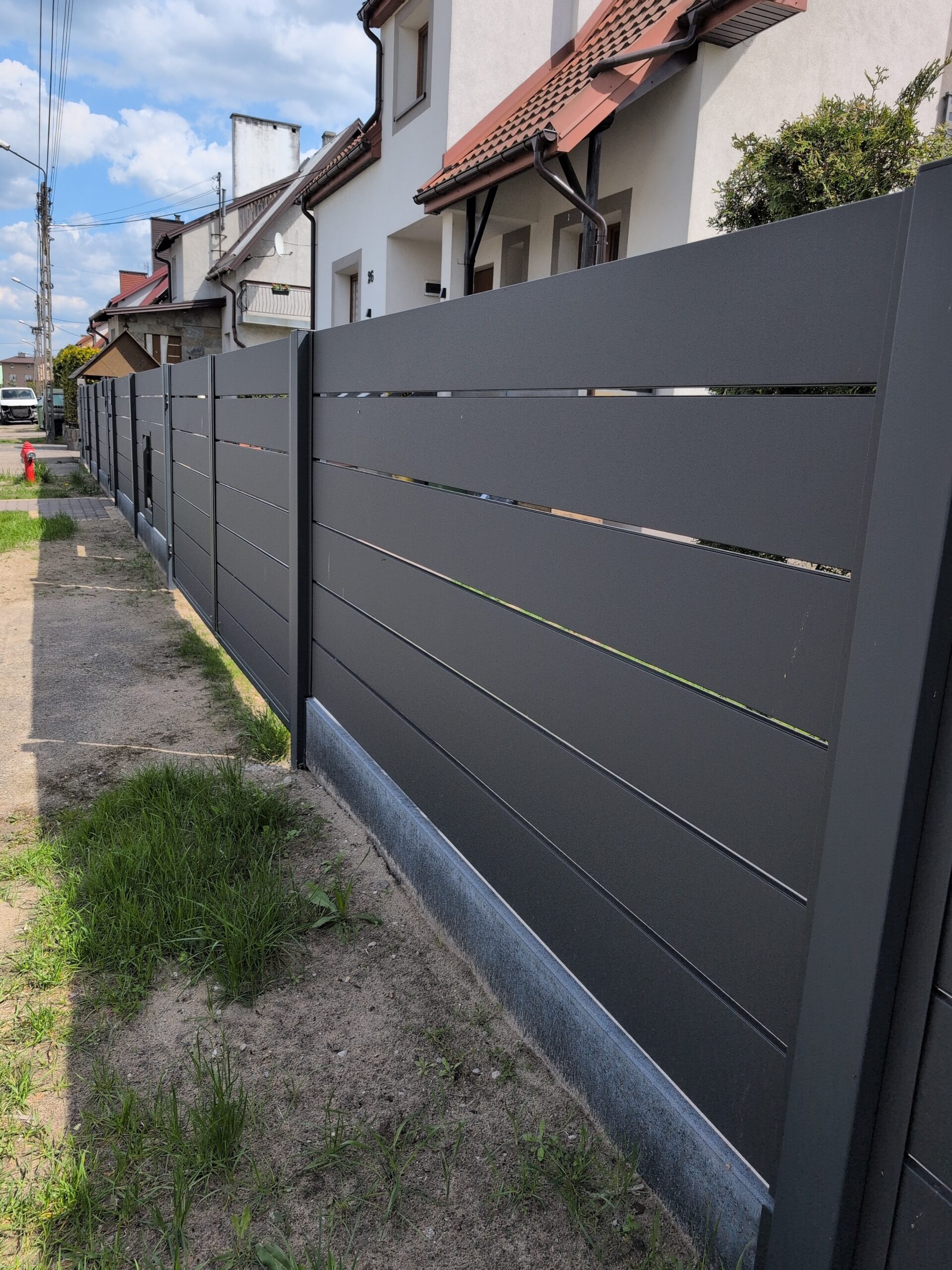 Ogrodzenie Palisadowe Grafit