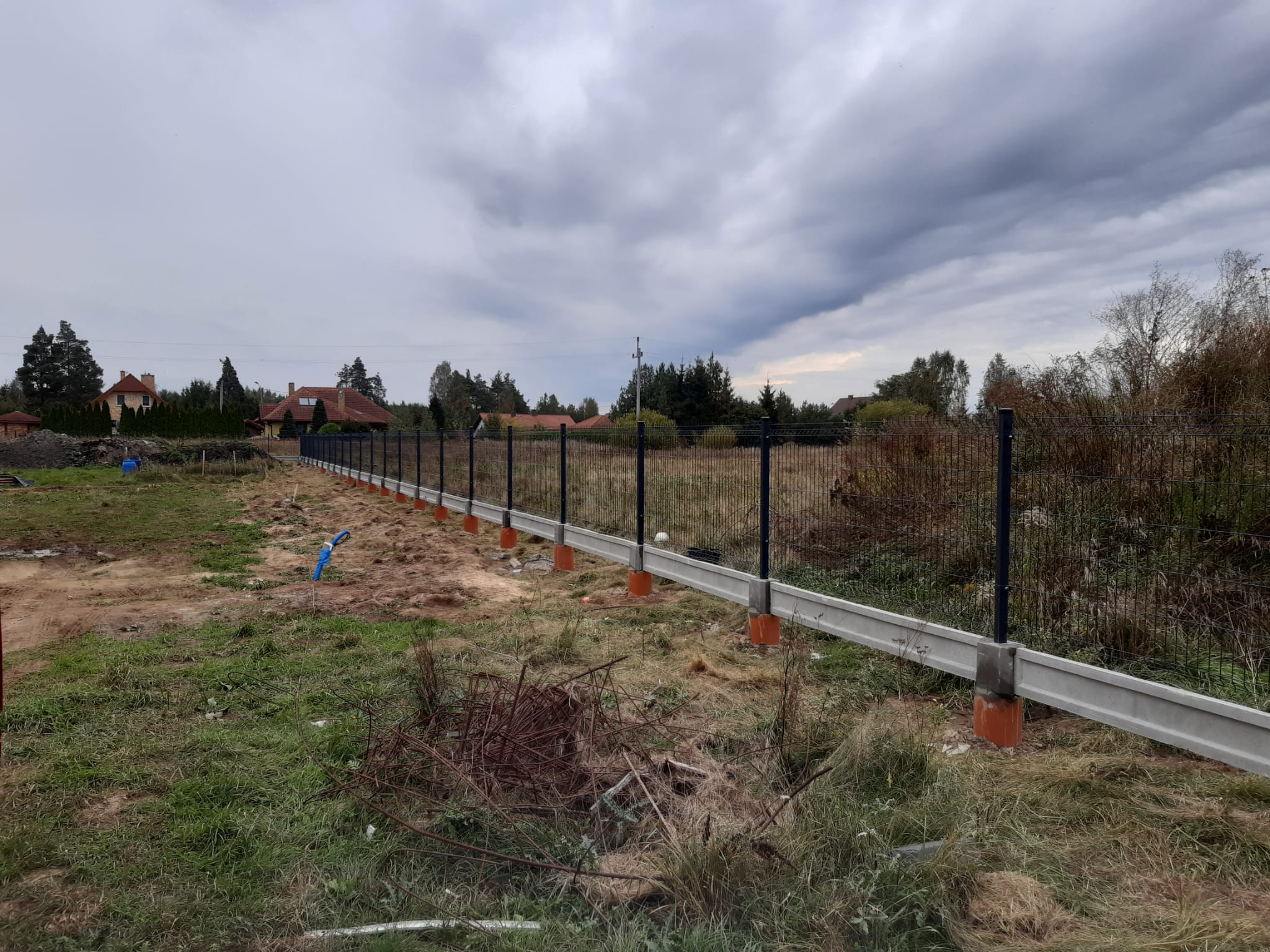 Ogrodzenie Panelowe 3D przygotowane pod nasyp